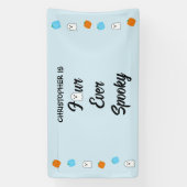 Spooky 4e verjaardag spandoek (Verticaal)