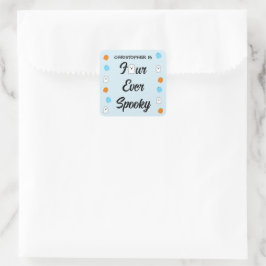 Spooky 4e verjaardag vierkante sticker