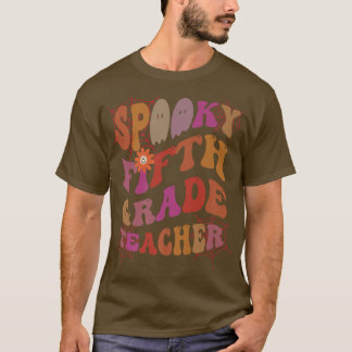 SPOOKY 5TH GRADE TEACHER Costuum Dit is mijn Faboo T-shirt