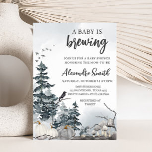 Spooky A Baby is Baby shower brouwen Kaart