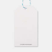 Spooky Abstract Tree Pen Drawing Art Cadeaulabel (Achterkant)