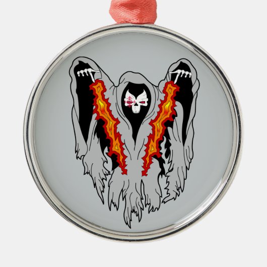 Spooky AC-130 Gunship Metalen Ornament (Voorkant)