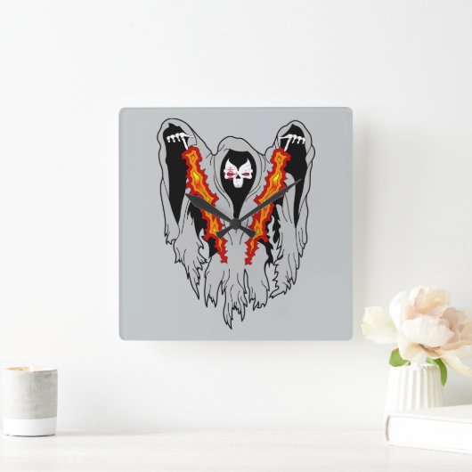 Spooky AC-130 Gunship Vierkante Klok (Huis)