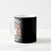 Spooky Administratieve Instant Ghost Pumpkin Hallo Koffiemok (Voorkant links)