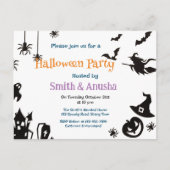 Spooky Adult Halloween Party Invitation Briefkaart (Voorkant)