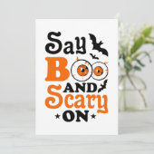 Spooky Adult Halloween Party Kaart (Staand voorkant)