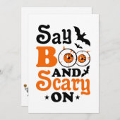 Spooky Adult Halloween Party Kaart (Voorkant / Achterkant)