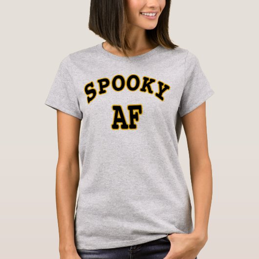SPOOKY AF-HALLOWEEN UGLY T-Shirt (Voorkant)