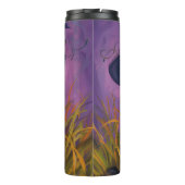 Spooky Affenpinscher Halloween Heks en Pompoen Thermosbeker (Achterkant)