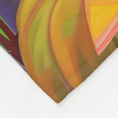 Spooky Akita Halloween Witch & Pumpkin Fleece Deken (Hoek)