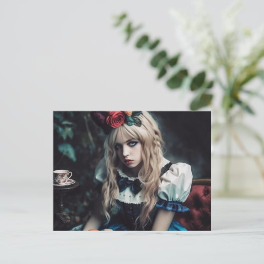 Spooky Alice Briefkaart (Staand voorkant)