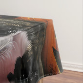 Spooky Amerikaanse Staffordshire Halloween pompoen Tafelkleed (Voorbeeld)