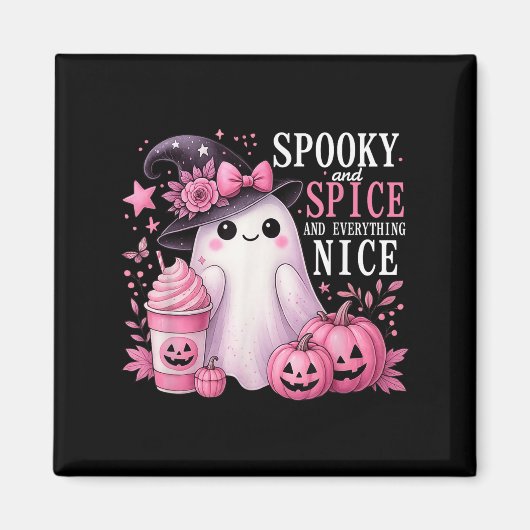 Spooky And Spice And Everything Nice Halloween Pin Magneet (Voorkant)