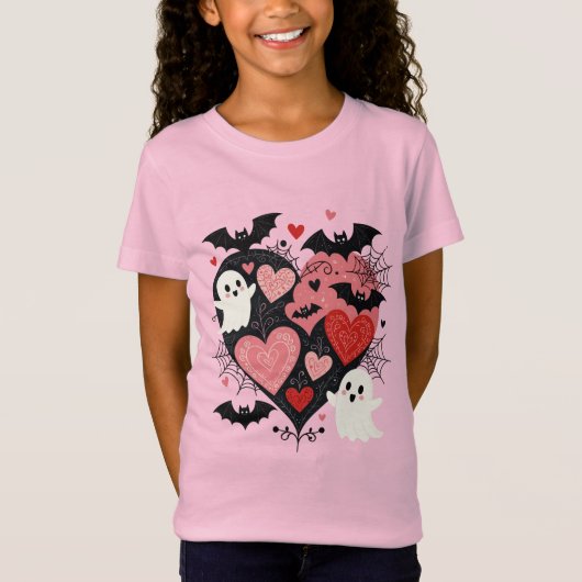 Spooky And Sweet Valloween T-shirt (Voorkant)