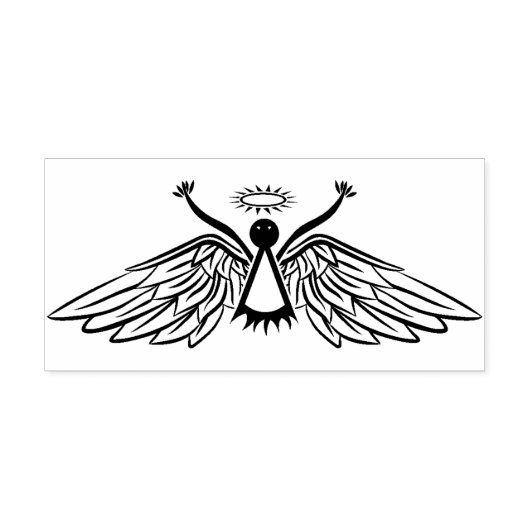 Spooky Angel Art Stempel (Afrduk)