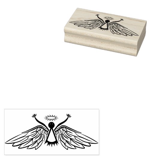 Spooky Angel Art Stempel (Gestempeld)
