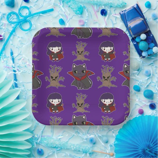 Spooky Anime Papieren Bordje (Feest)