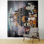 Spooky Annual Halloween Family Event Backdrop Wandkleed (In situ)