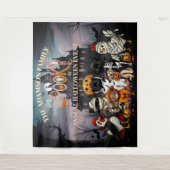 Spooky Annual Halloween Family Event Backdrop Wandkleed (Voorkant)