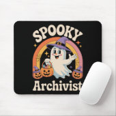 Spooky Archivist Schattige Ghost Pumpkin Archives Muismat (Met muis)