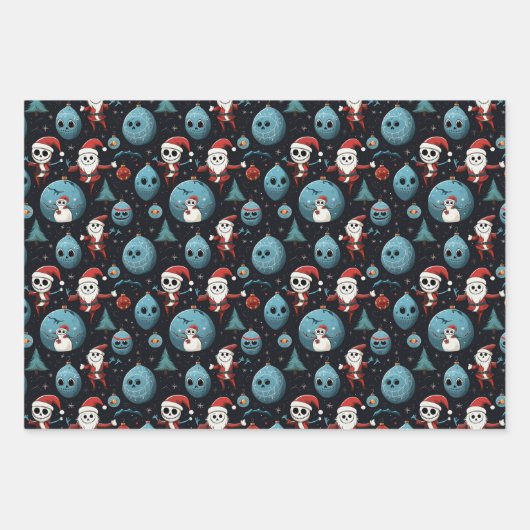 Spooky Art Christmas Inpakpapier Vel (Voorkant 2)