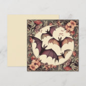 Spooky Art Nouveau vleermuisillustratie  horror Kaart (Voorkant / Achterkant)