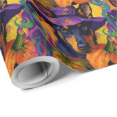 Spooky Australische Kelpie Halloween Pumpkin Cadeaupapier (Rol Hoek)