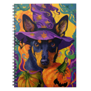 Spooky Australische Kelpie Halloween Pumpkin Notitieboek