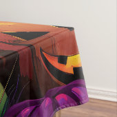 Spooky Australische Terriër Halloween Witch Pumpki Tafelkleed (Voorbeeld)