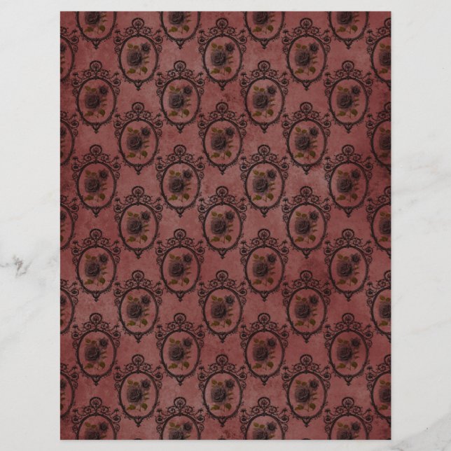Spooky Autumn Gothic Scrapbook Paper (Voorkant)