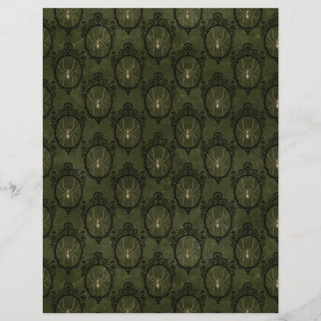 Spooky Autumn Gothic Scrapbook Paper (Voorkant)