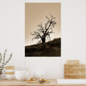 Spooky Autumn Oak-boom Poster (Keuken)