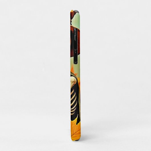 Spooky Autumn Skeleton's koffiepauze ontwerp Case-Mate iPhone Case (Achterkant/links)