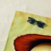 Spooky Autumn Skeleton's koffiepauze ontwerp Strandlaken (In situ)