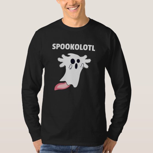 Spooky Axolotl laat verkuilde dieren achter voor h T-shirt (Voorkant)