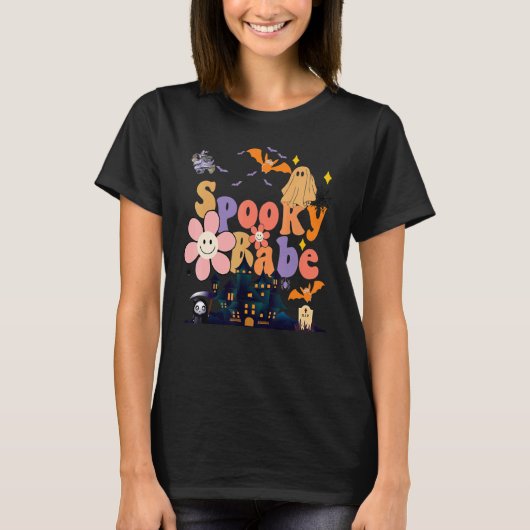 Spooky Babe Cute Ghost Cute Halloween Costume T-shirt (Voorkant)