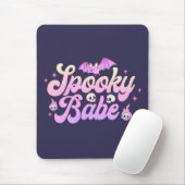 Spooky Babe Cute Halloween Muismat (Met muis)