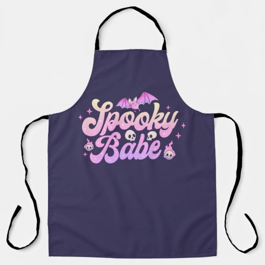 Spooky Babe Cute Halloween Schort (Voorkant)