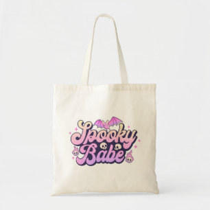 Spooky Babe Cute Halloween Tote Bag