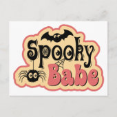 Spooky babe feestdagenkaart (Voorkant)