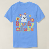 Spooky Babe Halloween Happy Face Groovy Retro 476 T-shirt (Design voorkant)