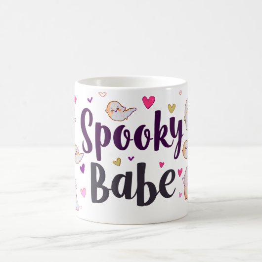 Spooky Babe Mok | Cute Halloween Koffiekop (Center)