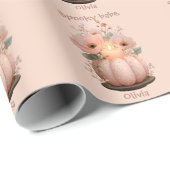 Spooky Babe Pumpkin voor meisjes Cadeaupapier (Rol Hoek)