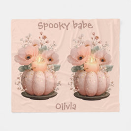 Spooky Babe Pumpkin voor meisjes Fleece Deken