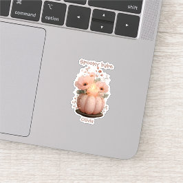 Spooky Babe Pumpkin voor meisjes Sticker