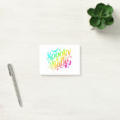 Spooky Babe Rainbow Halloween Trick or treat Coupl Post-it® Notes (Kantoor)