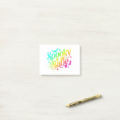 Spooky Babe Rainbow Halloween Trick or treat Coupl Post-it® Notes (Op bureau)