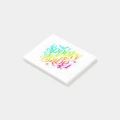 Spooky Babe Rainbow Halloween Trick or treat Coupl Post-it® Notes (Schuin)