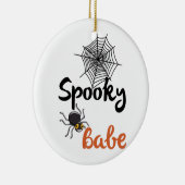 Spooky Babe - Schattige Halloween-ontwerp Keramisch Ornament (Rechts)