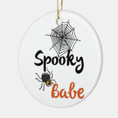 Spooky Babe - Schattige Halloween-ontwerp Keramisch Ornament (Links)